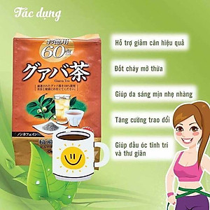  Trà ổi giảm cân Orihiro Nhật Bản (60 gói) tặng gói trà sữa hoặc cafe ngẫu nhiên