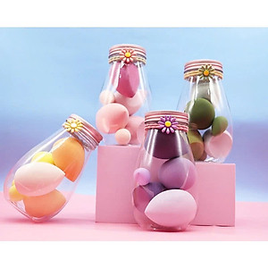 HỘP 6 Bông Mút Đánh Kem Nền Thông Minh - Mút trang điểm - Hàng Chính Hãng - ( Giao Màu ngẫu nhiên )