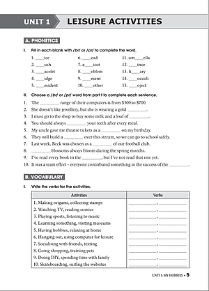 Sách Bài Tập Thực Hành Tiếng Anh 8 - Không Đáp Án (Theo Chương Trình Mới Của Bộ GD&ĐT)