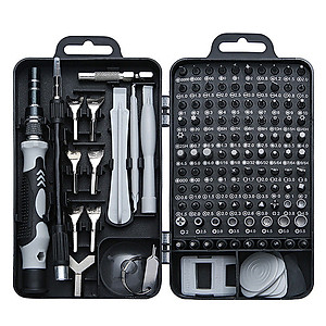 Bộ tô vít đa năng ABG 115+ đầu vít khác nhau chuyên dụng dùng để sửa chữa laptop, đồng hồ điện thoại