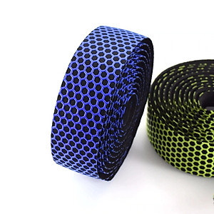 Bộ 2 Ruy Băng Quấn Silicon Ghi Đông Tay Cầm Chống Trơn Trượt Cho Xe Đạp Đua Thể Thao Đường Trường Thiết Kế Ba Chiều Tổ Ong Siêu Nhẹ Thoáng Khí Hút Mồ Hôi Cao Cấp Mai Lee