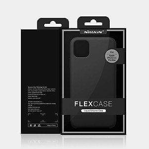 Ốp lưng chống sốc silicon cho iPhone 11 Pro Max mỏng 1mm hiệu Nillkin Flex Pure Cover Case (chống sốc cực tốt, chất liệu cao cấp, gờ bảo vệ camera) - hàng nhập khẩu