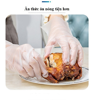 Găng Tay TPE Siêu Dai - Dùng Trong Thực Phẩm - Vệ Sinh (100 Cái/Hộp) - Chính Hãng