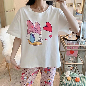 Đồ bộ nữ mặc nhà thời trang mới nhất - Chất liệu Cotton cao cấp - ( Quần Dài Tay Ngắn - mã TNQD - 01 )