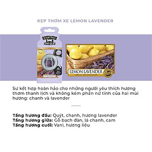 Kẹp thơm xe Yankee Candle - Lemon Lavender