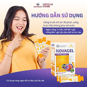 Gói Hỗ Trợ Giảm Đau Dạ Dày Tức Thì Cải Thiện Tình Trạng Đầy Hơi Ợ Chua Đau Rát Bao Tử Novagel Hộp 20 gói