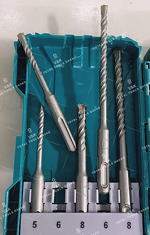 BỘ MŨI KHOAN BÊ TÔNG GÀI 9 CHI TIẾT 5-16MM TOTAL TACSDL30901