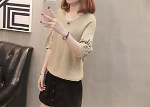 Áo len nữ tay lỡ cách điệu Haint Boutique AL17