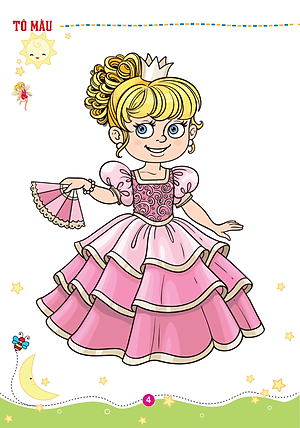 Sách Tô Màu Công Chúa Thiên Thần (Tập 1)