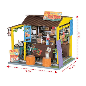 MÔ HÌNH TỰ LẮP RÁP DIY SÀI GÒN THU NHỎ - CÀ PHÊ ĐÁ - AD07