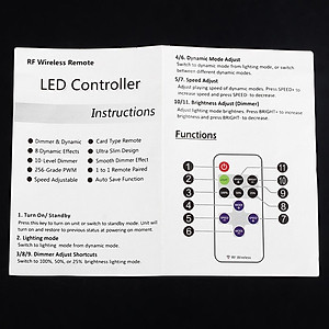 BỘ DIMMER ĐIỀU KHIỂN ĐÈN LED DÂY 5-24V CÓ REMOTE