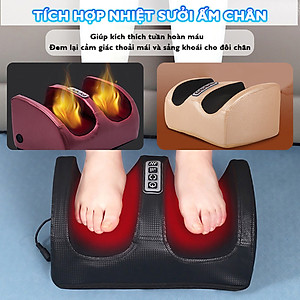 Máy massage lòng bàn chân, matxa bắp chân Nikio NK-182, mát xa bi xoay 360 độ và nhiệt hồng ngoại