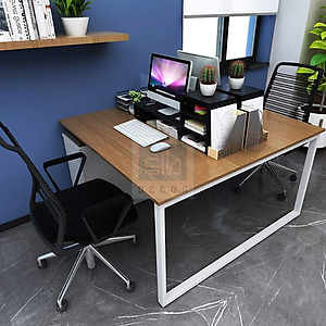 Kệ Để Màn Hình Và Kệ Sách Để Bàn 3 Tầng Cho Văn Phòng SIB Decor KDB09