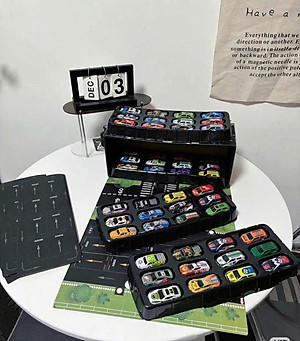 Bộ Đồ Chơi Xe Ô Tô Container 48 Chiếc Mini – Quà Sinh Nhật Bé Trai – Đồ Chơi Mô Hình Xe Hơi Kèm Hộp Đựng - HÀNG CHÍNH HÃNG MINIIN