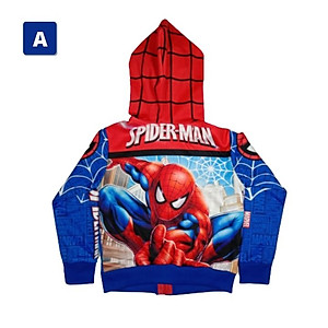 Áo khoác bé trai hình siêu nhân từ11kg-40kg. Chất thun hai da dày mịn - Kiến Lửa