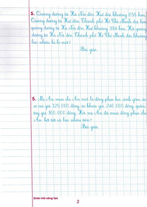 Vở Ô Li Bài Tập Toán Lớp 4 - Quyển 2 (Biên Soạn Theo Chương Trình SGK Chân Trời Sáng Tạo)