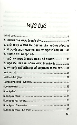 Sách Kỹ Thuật Chế Biến Nước Ép Trái Cây