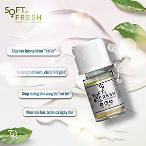 Dung Dịch Vệ Sinh Phụ Nữ Soft & Fresh tặng kèm nước hoa vùng kín và nước hoa body Đông Anh Collagen X3