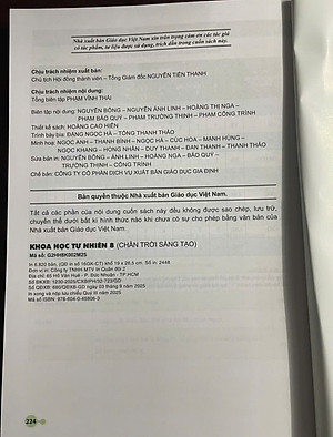 Sách giáo khoa Khoa Học Tự Nhiên 8- Chân Trời Sáng Tạo (Kèm Nilon bọc Sách)