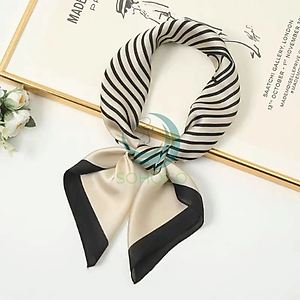 Khăn lụa quàng cổ áo sơ mi, công sở 70cm- Khăn bandana lụa vuông- Khăn choàng cổ size 70x70cm- CHỌN MẪU