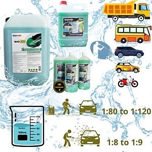 Bio 35 - 1 lít - Dung dịch rửa xe không chạm - Nước rửa xe bọt tuyết - Ekokemika