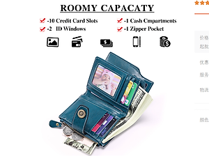 Ví nữ 100% da thật cao cấp phong cách mới