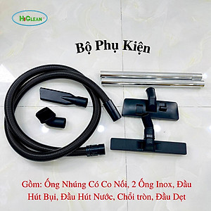 Máy hút bụi khô và ướt HiClean HC15P (dung tích 15L, 1500W) - Hàng chính hãng