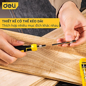 Bộ Tua Vít Sửa Chữa Đa Chức Năng Deli 33 Món Cao Cấp - Chất Liệu Siêu Bền, Thiết Kế Gọn Nhẹ Tinh Tế - DL1033D