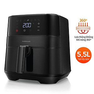 Nồi chiên không dầu LocknLock EJF284BLK (5.5 Lít) - Hàng chính hãng