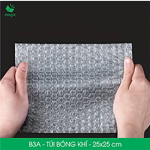 B3A - 25x25 cm - 25 Túi bóng khí chống sốc đóng hàng - Túi gói hàng, bọc chống sốc, xốp chống sốc