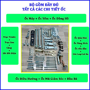 Bộ ốc xe Wave. Loại đầy đủ tất cả chi tiết