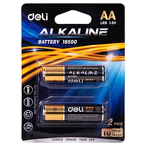 Pin kiềm Akaline AA Deli - Vỉ 2 viên/ 4 viên - 18500 / 18501