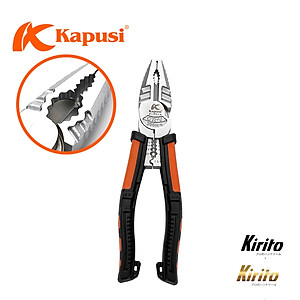 Kìm điện đa năng 8.5inch 215mm KAPUSI Japan, thép CR-V độ cứng cao lưỡi kìm sắc bén k8080