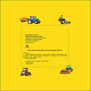 Sách Busy Machines - Tractors: Những Cỗ Máy Năng Nổ - Máy Kéo (Song Ngữ Anh - Việt)