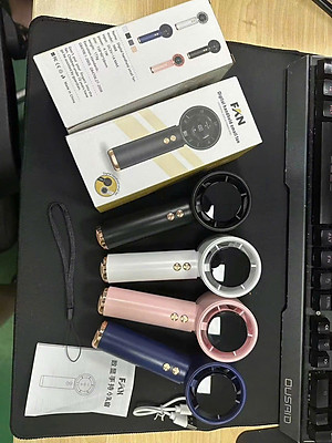 Quạt Tích Điện Mini Cầm Tay 638 – Màn Hình LED, 100 Tốc Độ Gió, Pin 4000mAh Siêu Mát - HÀNG CHÍNH HÃNG MINIIN