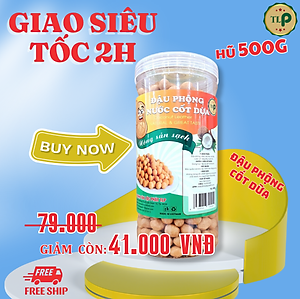 500G ĐẬU PHỘNG DA CÁ NƯỚC CỐT DỪA