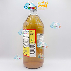 Giấm táo hữu cơ Organic Bragg (946ml)