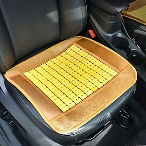 Đệm lót ghế xe hơi, xe máy, văn phòng KG241 bằng trúc cổ điển cao cấp giúp thoáng khí, chống nóng 45X45CM - Hàng chính hãng