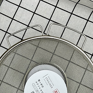 Rổ tròn Inox cao cấp Echo có tay cầm tiện dụng φ20cm - Nội địa Nhật 