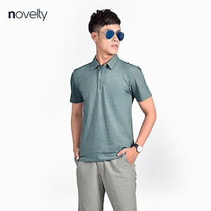 Áo thun nam Polo NOVELTY không túi kiểu dáng Melange 210104N