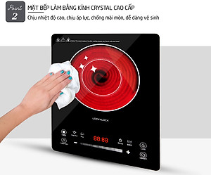 Bếp Hồng Ngoại Lock&Lock EJI421 (2000W) - Hàng Chính Hãng