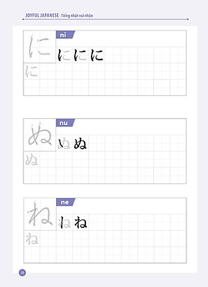 Sách Joyful Japanese - Tiếng Nhật vui nhộn - Tập Viết