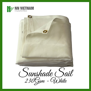 LƯỚI CHE NẮNG 80% CHE SÂN VƯỜN, BAN CÔNG - 230GSM - MÀU TRẮNG