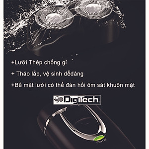 Máy Cạo Râu Mini 2 Lưỡi Cạo Nổi - (Tặng kèm 2 lưỡi cạo thay thế ) Máy Cạo Râu Đa Năng Đầu Cạo Chống Nước, cạo sạch chân râu, dung lượng pin lớn Hàng chính hãng