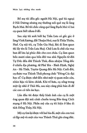 Nhìn lại những thu xanh - Hồi ký Ngô Huy Cẩn, Trần Lưu Vân Hiền - Sách gây quỹ từ thiện cho Quỹ Trò Nghèo Vùng Cao