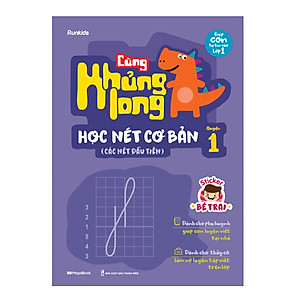 Combo 3 Cuốn Cùng Khủng Long Học Nét Cơ Bản - Bé Trai