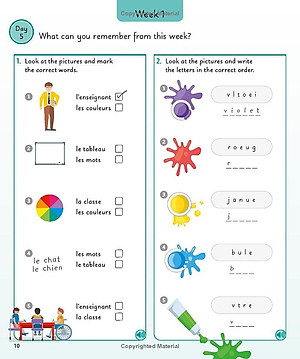 French For Everyone Junior 5 Words A Day: Learn And Practise 1,000 French Words