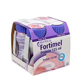 Sữa Fortimel Protein hương vani/ hương dâu 125ml (4 chai/lốc)