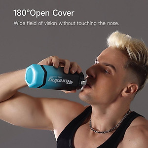 Bình Nước Thể Thao Quange 760ml Chất Liệu Tritan Một Nút Có Nắp Lật Dễ Mang Theo Cho Nam Và Nữ Hàng nhập khẩu