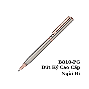 Bút ký cao cấp Pentel B810-PG nòi 0.8mm mực xanh thiết kế thanh lịch vỏ bút mạ vàng